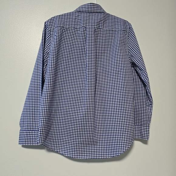 Polo by Ralph Lauren Boys' Size 7 Blue Checkered Cotton Shirt - Picture 9 of 12
